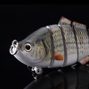 ZANLURE 10CM 19G Sinking Fishing Bait Lure 6 Sections Fish Hard Swimbait