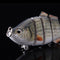 ZANLURE 10CM 19G Sinking Fishing Bait Lure 6 Sections Fish Hard Swimbait