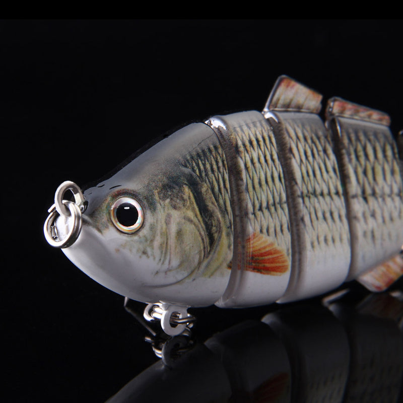 ZANLURE 10CM 19G Sinking Fishing Bait Lure 6 Sections Fish Hard Swimbait