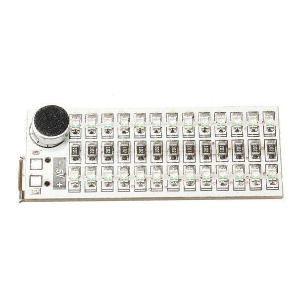 5Pcs 2x13 USB Mini Spectrum Green LED Board Voice Control Sensitivity Adjustable