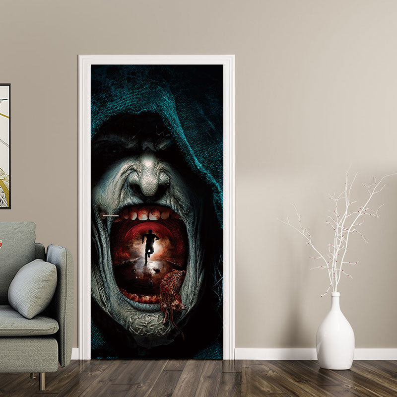Miico MT009 3D Door Sticker Halloween Sticker Room Decoration Removable Wall Stickers