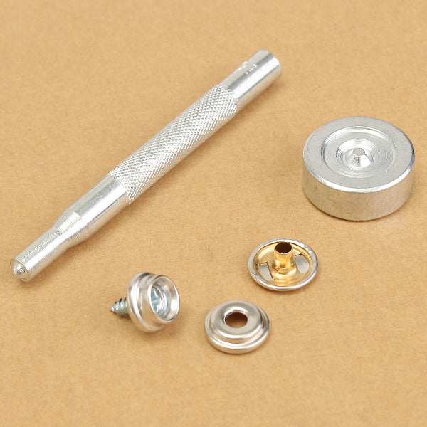 50Set Snap Fastener Screws With Attaching Tool For Boat Marine Canvas Cover