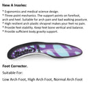 High quality EVA Flatfoot Orthotic Insole Arch Support 2.5cm Orthopedic Silicone Insoles Foot Care
