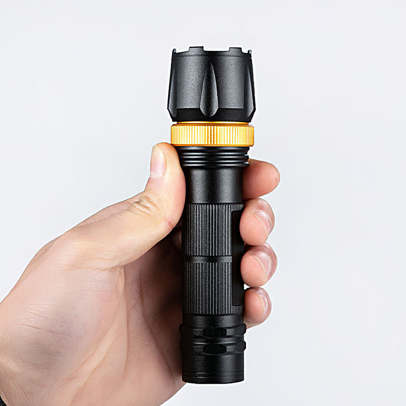 XMUND Q5 350Lumens 3Modes Zoomable Portable Battery USB Rechargeable Tactical LED Flashlight 18650 EDC Flashlight