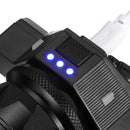 Waterproof USB Rechargeable Front LED Headlights Zoomable T6 COB LED Bike Light Back Cycling