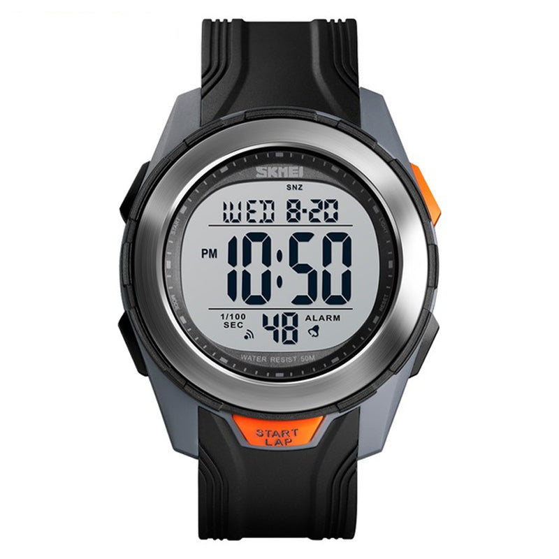 SKMEI 1503 Sport Men Watch 5ATM Waterproof Chronograph Outdoor Student Luminous Display Digital Watch