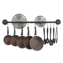 Wall Hanging Rail Rack Kitchen Utensil Wall Mounted Hanging Storage Shelf Rack