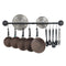 Wall Hanging Rail Rack Kitchen Utensil Wall Mounted Hanging Storage Shelf Rack