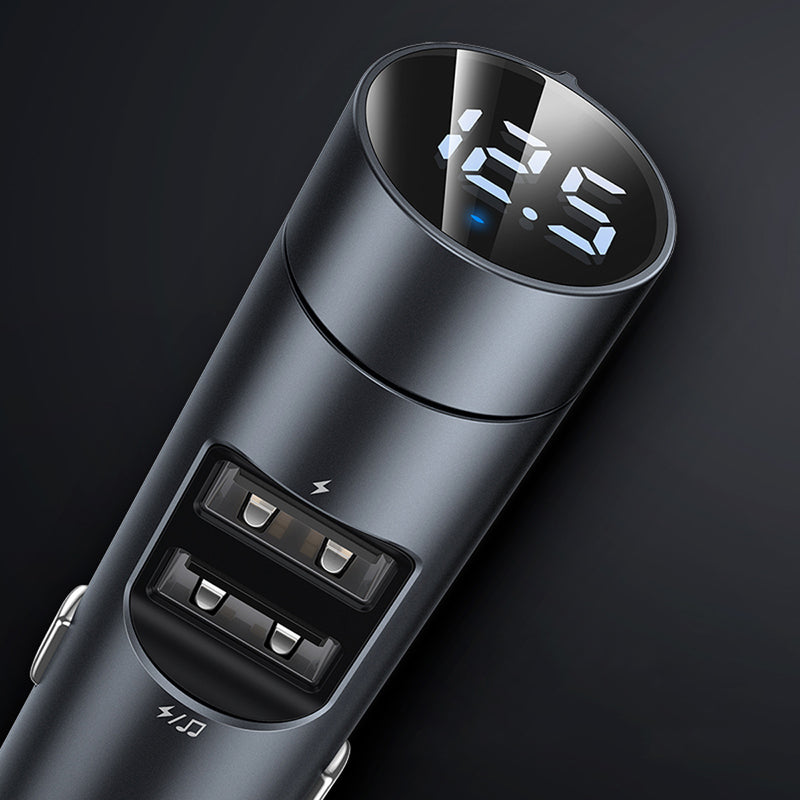 Baseus 3.1A Dual USB Digital Display Wireless FM Transmitter Modulator bluetooth Car Charger For iPhone 8Plus XS 11 Pro Huawei P30 Pro