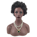Women Natural Short Curly Hair Brazilian Wigs Ombre Black Wig Party Cosplay