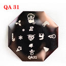 Dancingnail Christmas Nail Stamping Plates Image Stamp Template Manicure Stencil Santa Claus