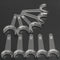 10pcs Large Dental Double-headed T-Shape Intraoral Cheek Lip Retractor Openers Dental Tools