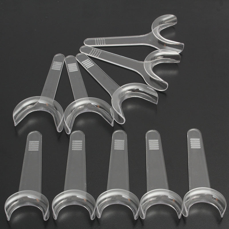 10pcs Large Dental Double-headed T-Shape Intraoral Cheek Lip Retractor Openers Dental Tools
