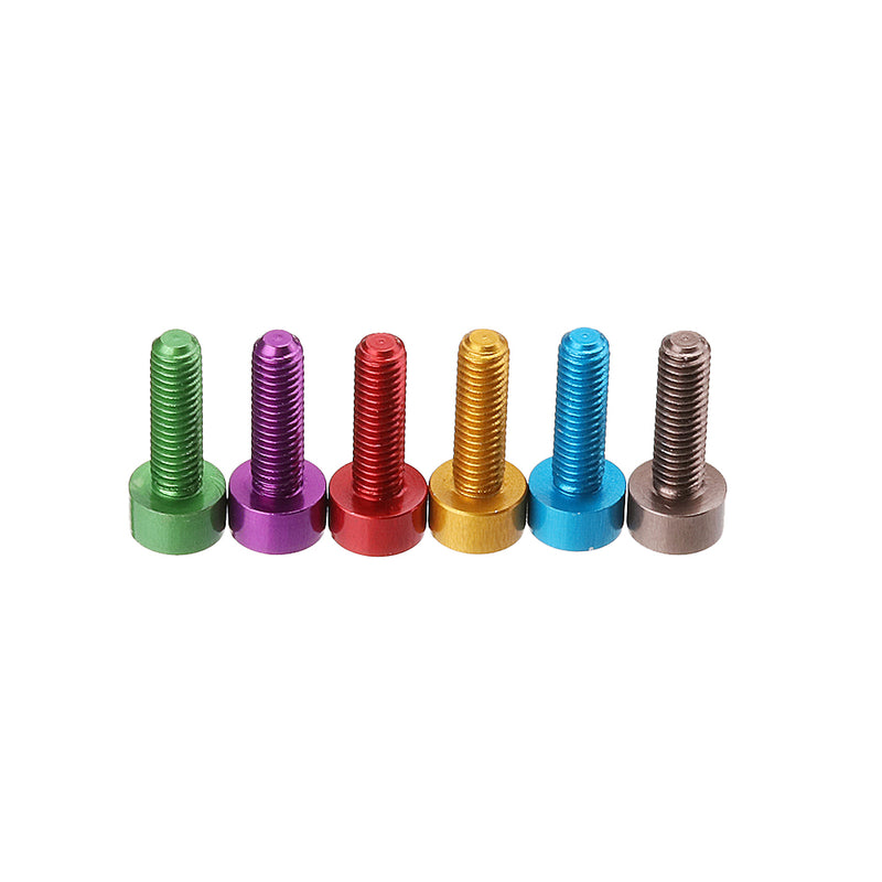 Suleve M3AH12 10Pcs M310mm Hex Socket Screw M3 Cap Head Bolt 7075 Aluminum Alloy Multicolor