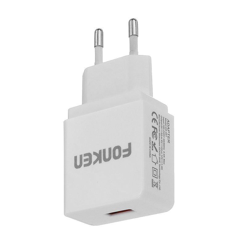 FONKEN QC3.0 2A Quick Charging USB Charger Adapter For iPhone X XS HUAWEI P30 Oneplus 7 XIAOMI MI9 S10 S10+