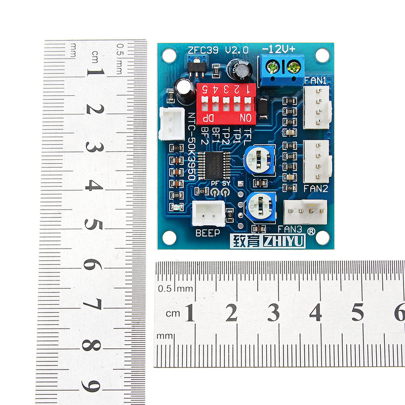 DC 12V Four Wire Thermostat PWM PC CPU Fan Temperature Control Speed Controller Module