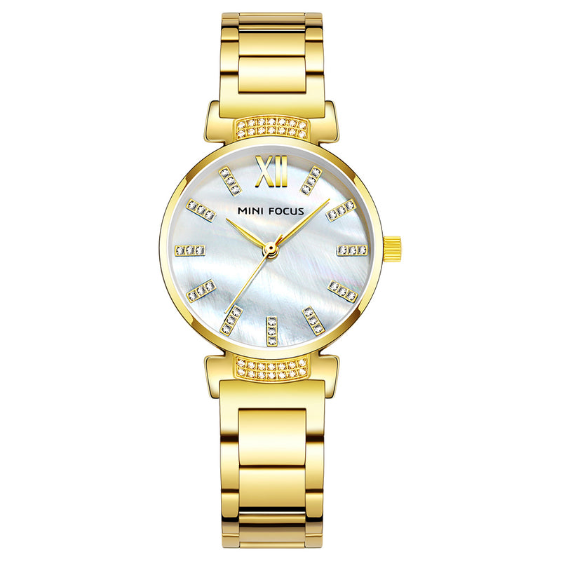 MINI FOCUS MF0227L Simple Design Stainless Steel Fashionable Women Wristwatch Ladies Quartz Watch