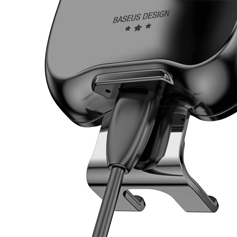 Baseus Smart Infrared Sensor Auto Lock 10W Qi Wireless Fast Charge Car Phone Holder for iPhone XS