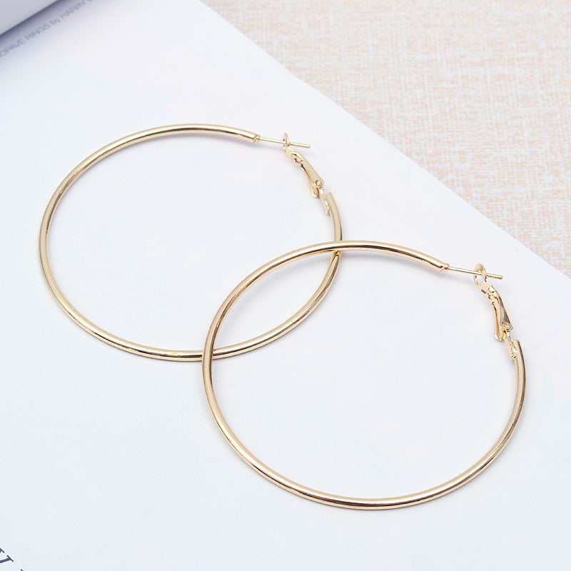 Exaggerated Large Circle Ring Hoop Women Earrings