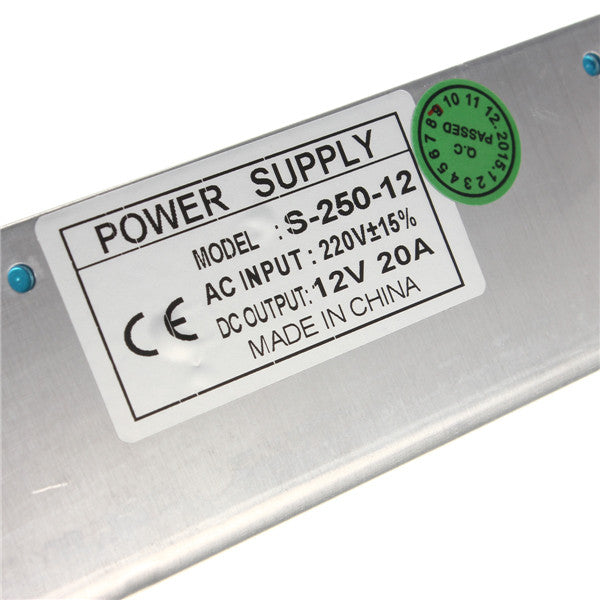 Mini Switching Power Supply 220V To 12V 20A 250W For LED Strip Light