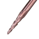 Drillpro R0.25/ R0.5/ R0.75/ R1.0 *15*D4*50 2 Flutes Taper Ball Nose End Mill HRC50 Milling Cutter