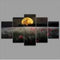 5  Cascade The Setting Sun Flowers  Canvas Wall Painting Picture Home Decoration Without Frame Inclu