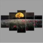 5  Cascade The Setting Sun Flowers  Canvas Wall Painting Picture Home Decoration Without Frame Inclu