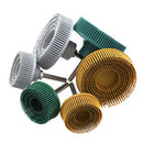 Drillpro Polishing Wheel Grit 50 80 120 Radial Bristle Disc 2 inch 3 inch Emery Rubber Abrasive Brush 1/4" 6.35mm for Dremel Accessories