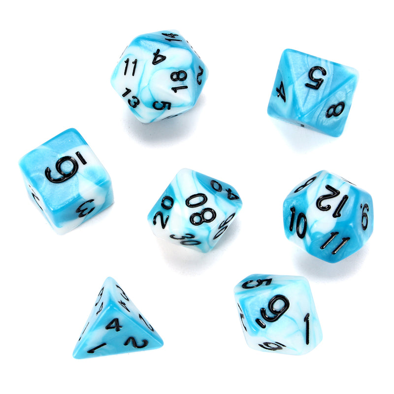 7 Pcs Polyhedral Dice Set Multisided Dices Set Role Playing Games Gadget