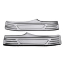 4Pcs Carbon Fiber Door Trim Panel Sill Strip Plate Cover Sticker Anti Scratch For Tesla Model 3
