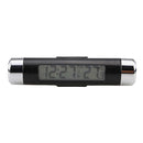High 2 in 1 Digital LCD Display Screen Hygrometer Thermometer Car Time Clock