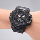 SYNOKE 9401 Sport Men Digital Watch 5ATM Waterproof Dual Time Luminous Display Dual Display Watch