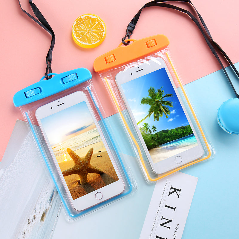 Kisscase Luminous Touch Screen Waterproof Phone Bag For 4.0-6.5 inch Smart Phone iPhone XS Max Samsung Galaxy S10+