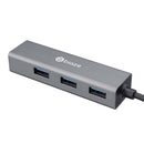 BIAZE HUB4 Aluminum Alloy USB 3.0 to 4-Port USB 3.0 OTG HUB Adapter 1M