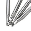 Drillpro 1/8 Inch Shank Single Flute Milling Cutter 1-3.17mm Tungsten Steel PCB Engraving Bit CNC Tool