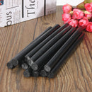 12Pcs 11mm x 190mm Hot Melt Glue Sticks Crafting Models Black Plastic