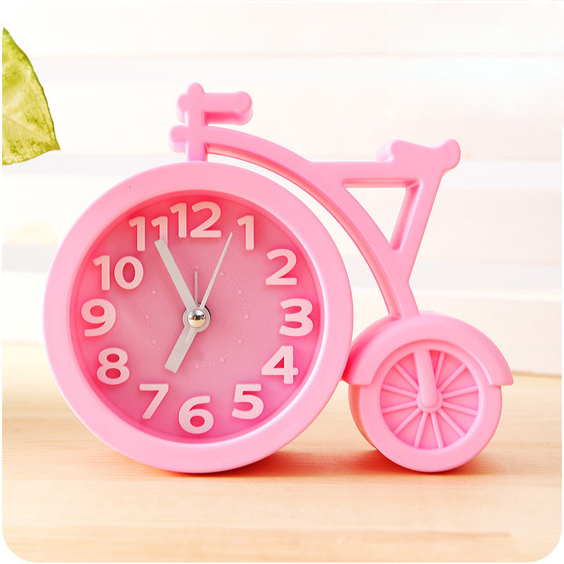 Creative Portable Mini Mute Children Student Clock Bike Office Table Alarm Clocks Home Decor