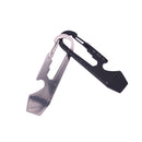 IPRee 5 In 1 Multifunctional EDC Keychain Tools Kit Stainless Steel Bottle Opener Wrench Scale Ruler Cutter