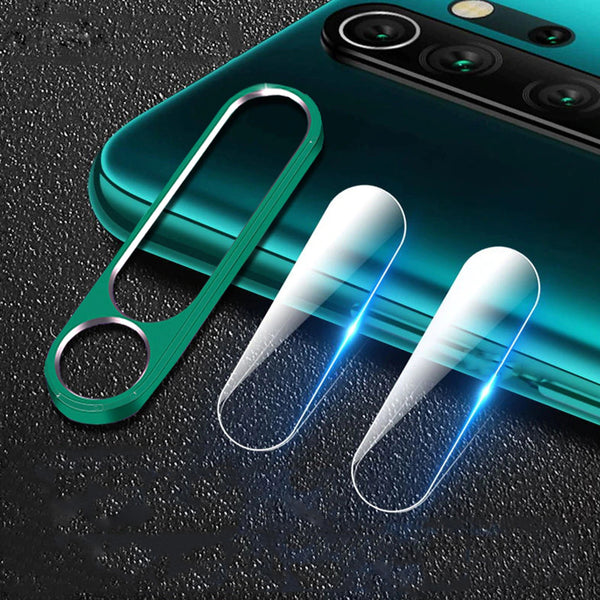 Bakeey Xiaomi Redmi Note 8 Pro Anti-scratch Aluminum Metal Circle Ring+Tempered Glass Rear Phone Lens Protector