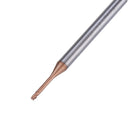 Drillpro 2 Flutes Ball Nose Long Neck End Mill D1.5 R0.2mm HRC60 Deep Groove Milling Cutter