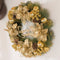 12'' Luxury Golden Christmas Party Door Window Artificial Wreath Xmas Home Decorations