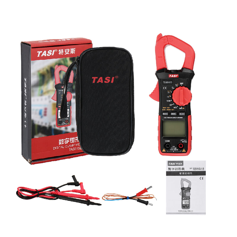 TA8315D Clamp Meter Multimeter High Precision Digital Ammeter Table  AC and DC Universal Automatic Multifunction