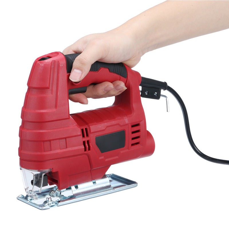 800W Electric Jig Saw W/ 10 Blades Electric Jigsaw Wood Jig Saw Cutter Cutting Woodworking