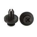 50Pcs Car Bumper Fender 6mm Hole Black Plastic Rivets Car Fastener Clip For Toyota