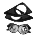 Pair Car Front Bumper Fog Lights Lamps with Grille Cover Amber for Toyota Corolla 2009-2010