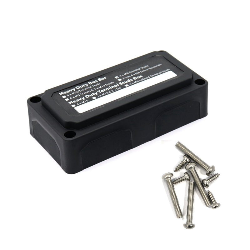 Bus Bar Power Negative Distribution Box Terminal Block 12/24V 300 Amp Heavy Duty