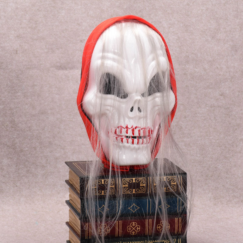 Halloween Horror Skull Ghost LED Light Mask Zombie Red Headscarf hHeadband Luminescent Costume Party