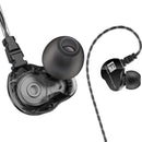 QKZ CK9 3.5mm In-Ear Dual Moving Coil Earbuds HiFi Earphone With Microphone
