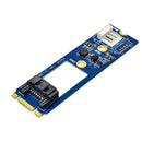 ITHOO MPCE1ST-N02 M.2 NGFF SATA to SATA 7PIN Interface SSD PCI-E Expansion Card 6Gbps for Desktop Computer