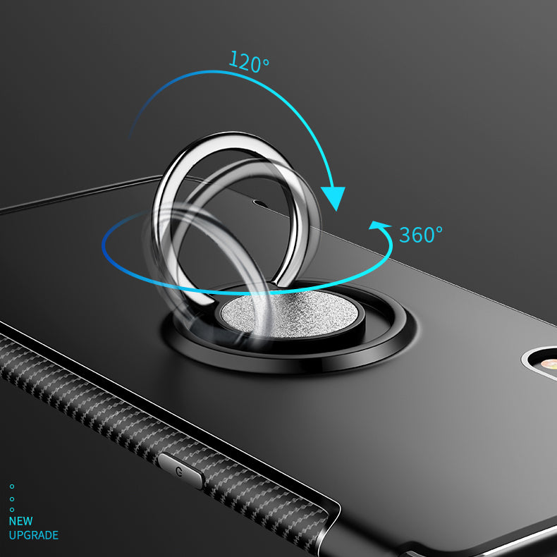 Bakeey 360 Rotating Ring Holder Magnetic Adsorption Shockproof Protective Case for Xiaomi Mi9 / Mi 9 Transparent Edition